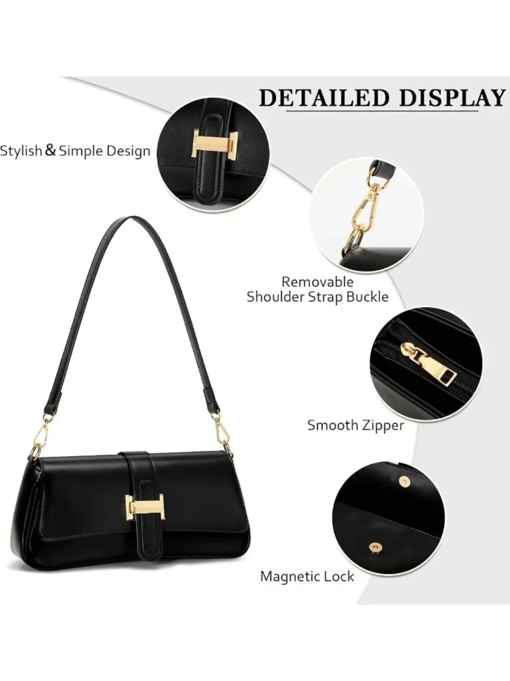 Trendy Mini Hobo Shoulder Bag for Women | Retro Vegan Leather Crossbody Clutch